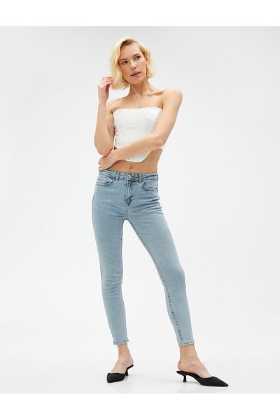Koton Blugi Skinny Slim Fit Talie Inalta - Carmen Jean