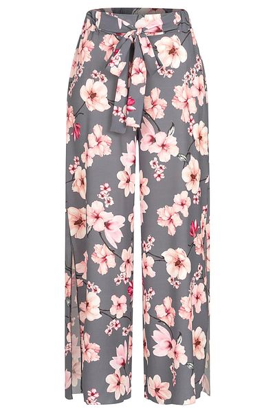 Cloud5ive Hochtaillierte Sommerhose mit Blumen Print