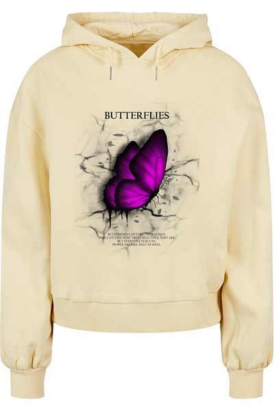 Merchcode Ladies Butterflies Organic Oversized Hoody