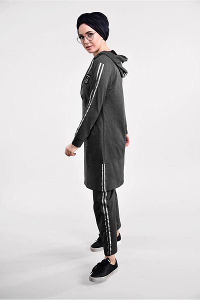 TRENDTESETTÜR 0101 Σετ αθλητική φόρμα με ρίγες στα πλαϊνά