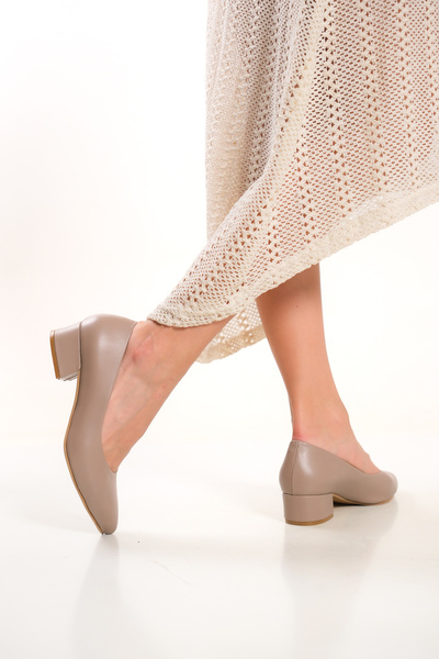 Deripabuc Дамски обувки с ток от естествена кожа Shn-0801