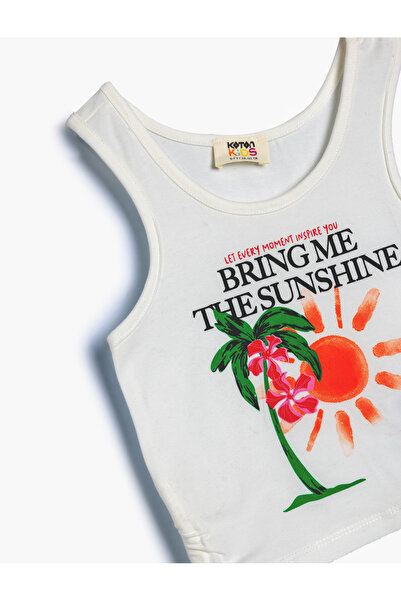 Koton Atlet Kolsuz Yuvarlak Yaka Tropik Baskılı Pamuklu