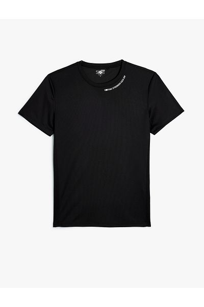 Koton Αθλητικό μπλουζάκι με κοντό μανίκι Crew Neck - Basic Slogan Printed