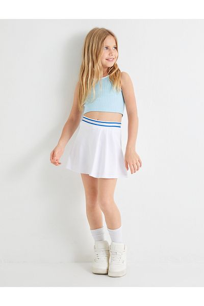 Koton Tricou de bază cu decolteu triplu - fără mâneci și cu nervuri