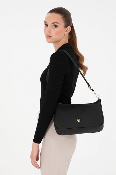 U.S. Polo Assn. Women's Black Shoulder Bag 50303434 -Vr046