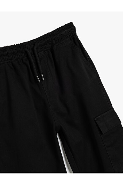 Koton Jogger Pantolon Kargo Cepli Beli Bağlamalı Pamuklu