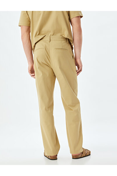 Koton Bol Baggy Pantolon Düğmeli Chino Cep Detaylı