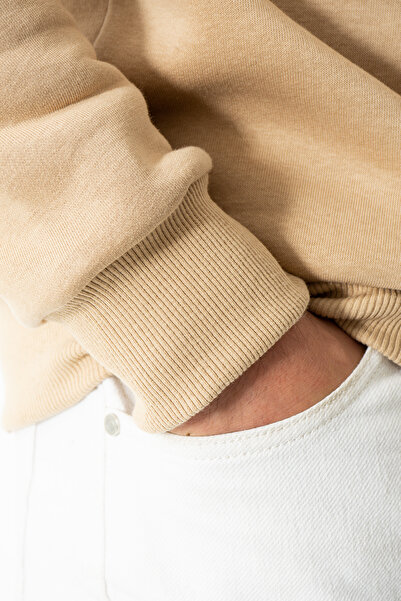 grand coco RelaxMax Мъжка блуза с висока яка и подплата от поларен флис - есен/зима