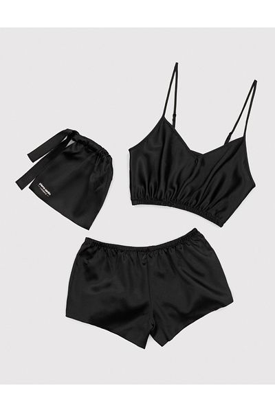 Pierre Cardin Black 2-Piece Shorts Set 50303947-Vr046