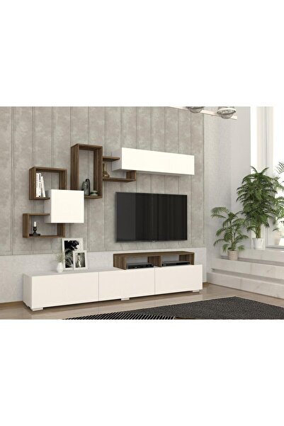 Dekorister Elit Tv Ünitesi Beyaz-ceviz