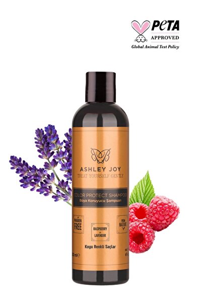 ASHLEY JOY Koyu Renk Boyalı Saçlara Özel Lavanta Ahududu Özlü Renk Koruyucu Şampuan 250 ml