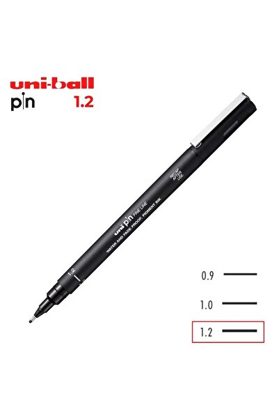 Uni UNIBALL 1.2 MM PİN FİNE LİNE AKRİLİK UÇLU SİYAH