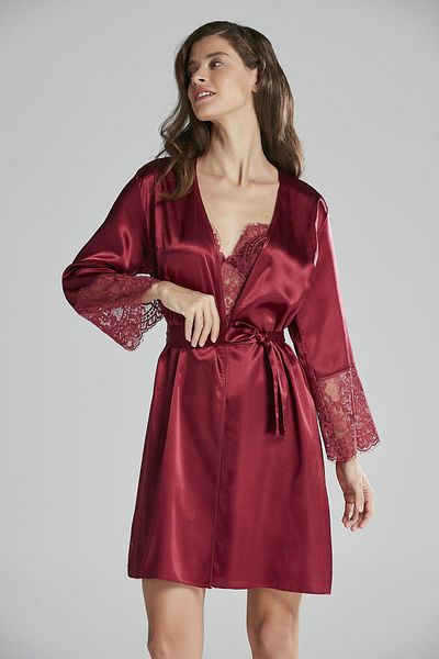 Pierre Cardin Satin Six-Piece Bridal Dowry Set - 6015 Claret Red