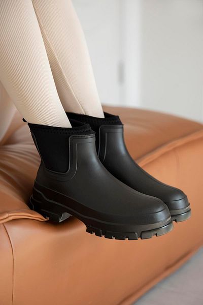 STRASWANS Carmen Black Waterproof Plastic Women's Boots