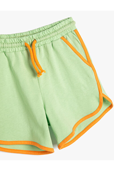 Koton Şort Beli Bağlamalı Cepli Pamuklu