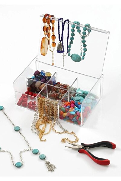 keyfisepet en keyifli sepet Cutie de ceai cu 6 compartimente, cu capac, recip...