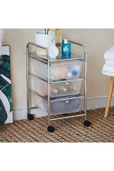 Home Box Aspen 3-Tier Multipurpose Trolley - 32.5x37x62 cm
