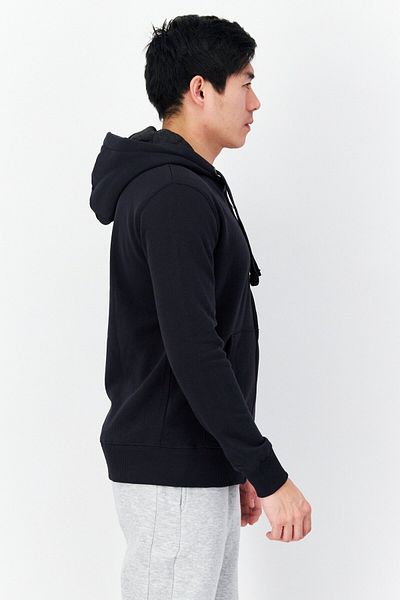 French Connection Men Hooded Brand Logo Long Sleeve Sweatshirt, Navy Blue