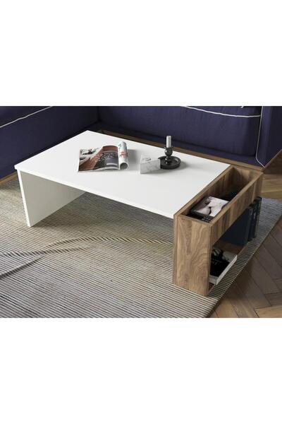 Dekorister View Orta Sehpa Beyaz-ceviz