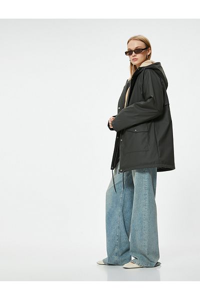 Koton Young Anthracite Coat 5Wal00004Iw