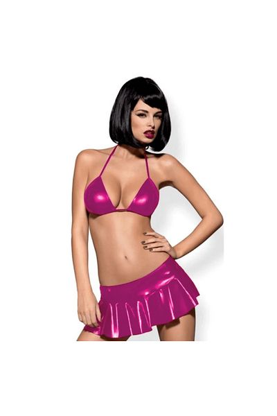 Bacio Σέξι Σουτιέν Σετ με Μίνι Φούστα Slim Fit