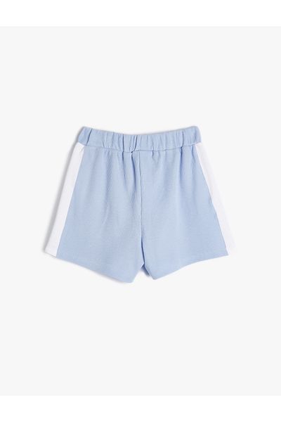 Koton Shorts Tie Waist Color Contrast Cotton