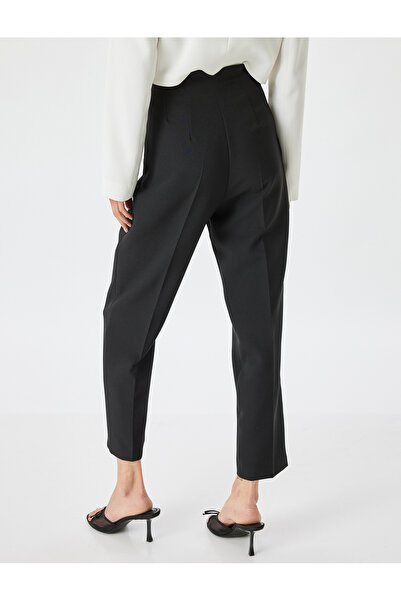 Koton Yüksek Bel Cepli Slim Fit Cigarette Pantolon