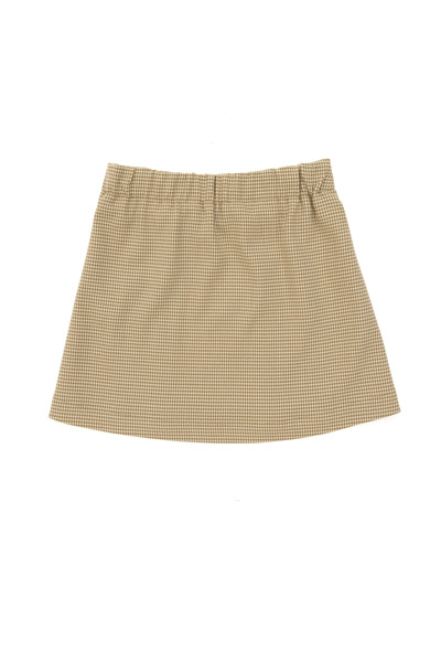 U.S. Polo Assn. Kız Çocuk Camel Pötikare Pileli Dokuma Etek 50301357-VR015