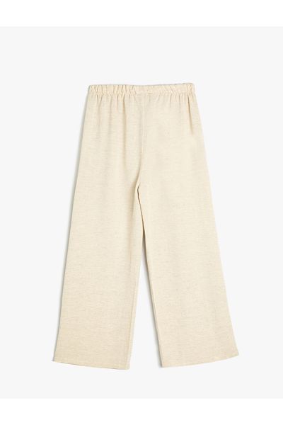 Koton Linen Blended Spanish Leg Basic Trousers