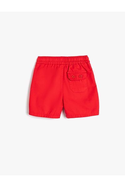 Koton Basic Shorts Tie Waist Pocket Cotton