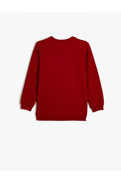 Koton Sweatshirt mit Dinosaurier-Print und Rundhalsausschnitt