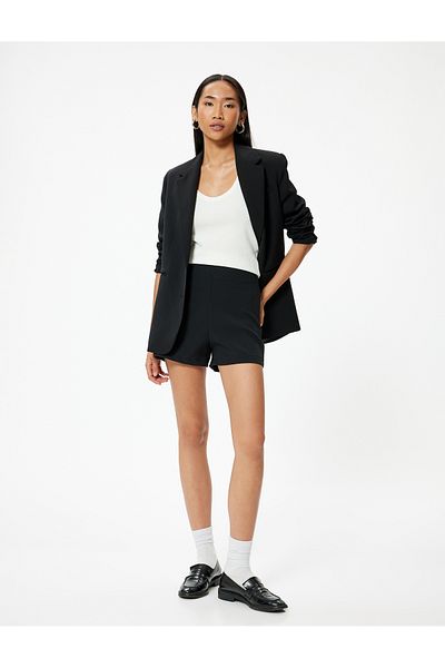 Koton Mini-Shorts mit hoher Taille und schmaler Passform