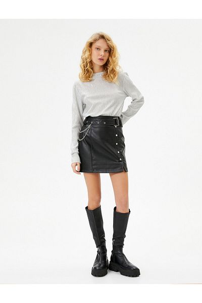Koton Tricou cu mânecă lungă și guler