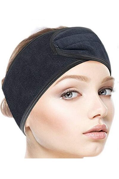 SB SizinBazar قطعة واحدة من رباط شعر للمكياج باللون الأسود