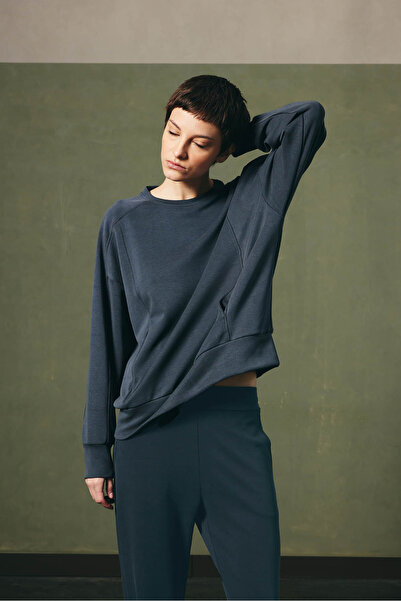 Hays Kadın Soft Touch Uzun Kollu Kesik Detaylı Sweatshirt