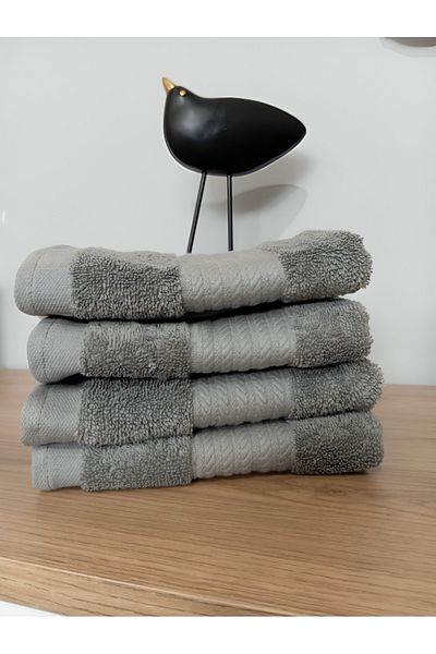 SB SizinBazar 100% Natural Cotton Set of 4 Guest / Kitchen Towels 30 cm * 35 cm
