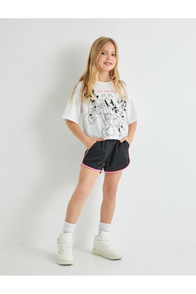 Koton Mini pantaloni scurți - talie elastică, buzunare și țevi