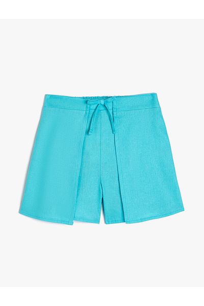 Koton Shortsrock aus Leinen mit elastischer Taille