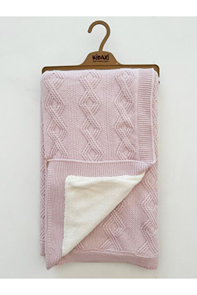 Kidaxi Welsoft Astarlı Triko Battaniye 90x100  Pembe