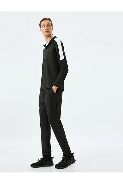 Koton Spodnie dresowe Jogger Scuba Fabric Sports z kieszenią w talii ze sznurowaniem