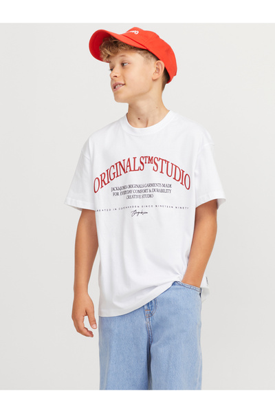 Jack & Jones تيشيرت JORFREDERIKSBERG Margatefront - أسود BF JNR 12267440