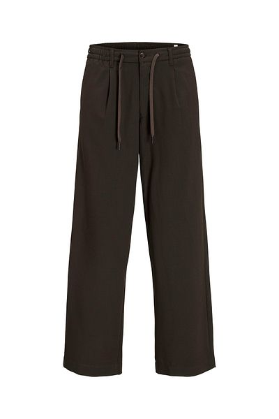 Jack & Jones Jpstbill Jjcapra Gray Pleated Jogger - Ln Styd 12268332