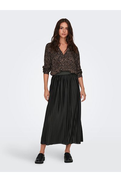 JDY Jdyboa Black Long Pleat Skirt - Jrs 15339960