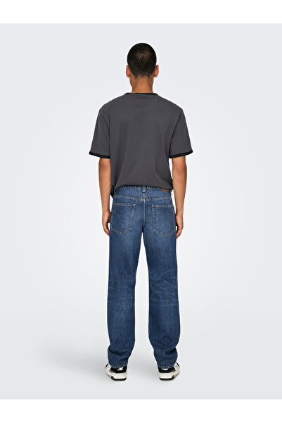 Only & Sons Onsedge Straight Db 3976 Pin Dnm Ext 22033976   Medium Blue