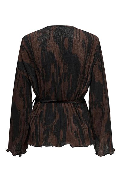 JDY Jdysienna L/S Wrap Cardigan Jrs 15332399   Sudan Brown
