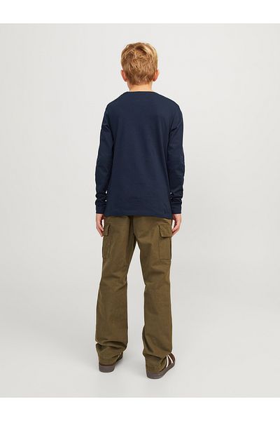 Jack & Jones Jjelogo Tee Ls O-Neck 2 Col Noos Jnr 12258880   Navy Blazer