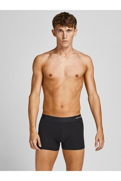 Jack & Jones بوكسر رجالي أسود 3 قطع ( 12198852 -ب)
