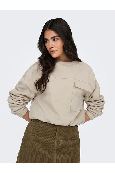 JDY Jdybambi L/S Pocket Sweat Jrs 15332290   Chateau Gray