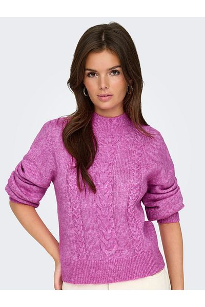 JDY Jdysusanna L/S Hn Cable Pullover Knt 15328351   Rose Violet