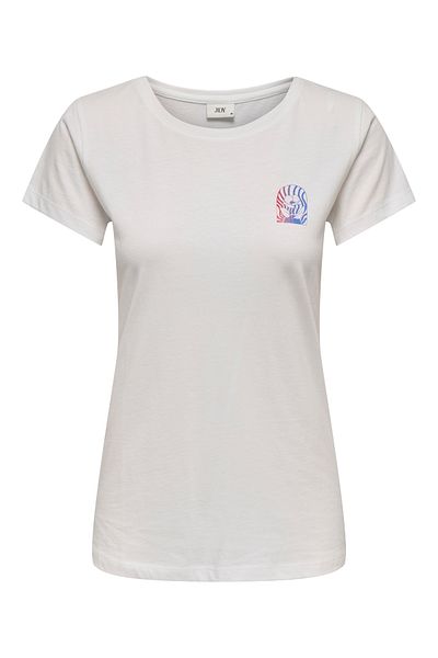 JDY Jdyparis S/S Based Printer Top - Jrs Exp 15193227   Cloud Dancer